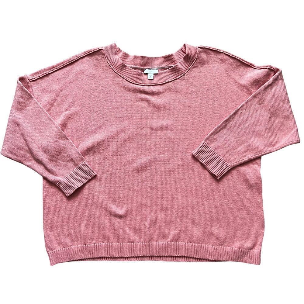 J.Jill Women’s Lightweight Knit Sweater Coral Size XL Petite